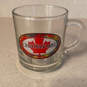 Canadian Mist Glass Mug Maple Leaf coffee/tea cup